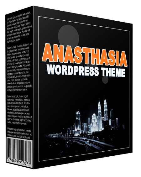 eCover representing WP Theme Anasthasia eBooks & Reports/Videos, Tutorials & Courses with Personal Use Rights