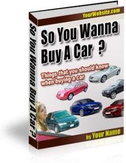 eCover representing So You Wanna Buy A Car ? eBooks & Reports with Master Resell Rights