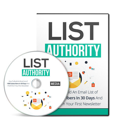 eCover representing List Authority Gold eBooks & Reports/Videos, Tutorials & Courses with Master Resell Rights