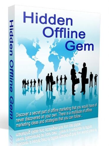 eCover representing Hidden Offline Gem eBooks & Reports with Master Resell Rights