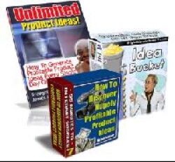 eCover representing Unlimited Product Ideas Package eBooks & Reports with Master Resell Rights