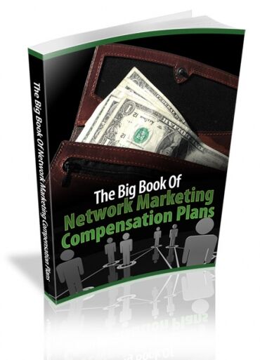 eCover representing The Big Book Of Network Marketing Compensation Plans eBooks & Reports with Master Resell Rights
