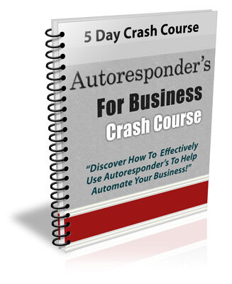eCover representing Autoresponder's For Business Crash Course eBooks & Reports with Private Label Rights