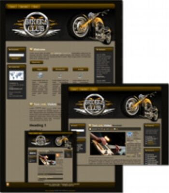 eCover representing Bikers Club - WP Theme  with Master Resell Rights