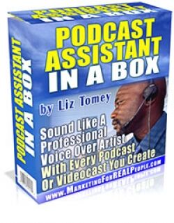 eCover representing Podcast Assistant In A Box Software & Scripts with Master Resell Rights