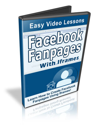 eCover representing Facebook Fan Pages With Iframes Videos, Tutorials & Courses with Master Resell Rights