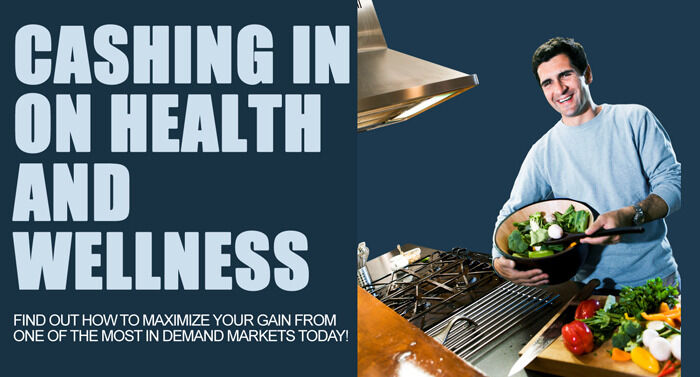 eCover representing Cashing In On Health And Wellness eBooks & Reports with Master Resell Rights