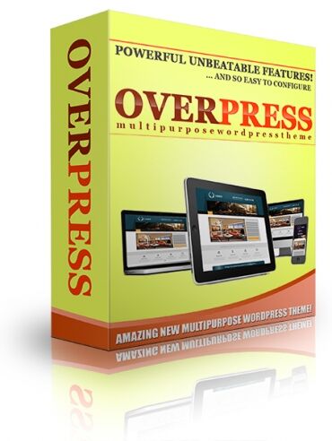 eCover representing OverPress Multipurpose Wordpress Theme  with Personal Use Rights