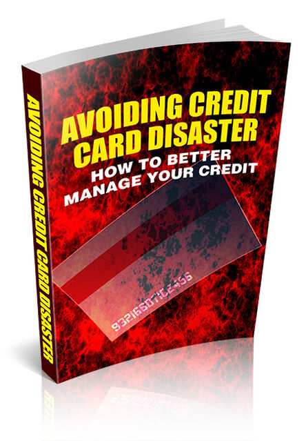 eCover representing Avoiding Credit Card Disaster eBooks & Reports with Master Resell Rights