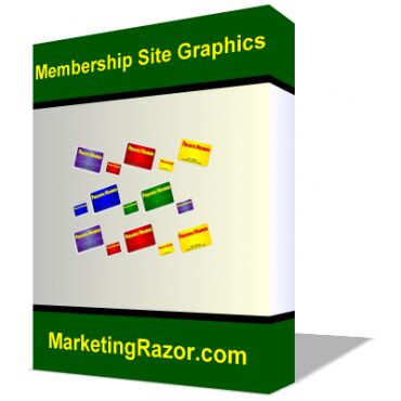 eCover representing Membership Site Graphics Pack  with Master Resell Rights