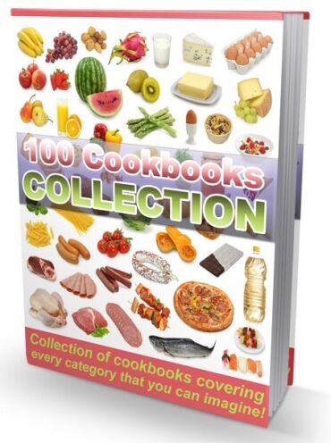 eCover representing 100 Cookbooks Collection eBooks & Reports with Master Resell Rights