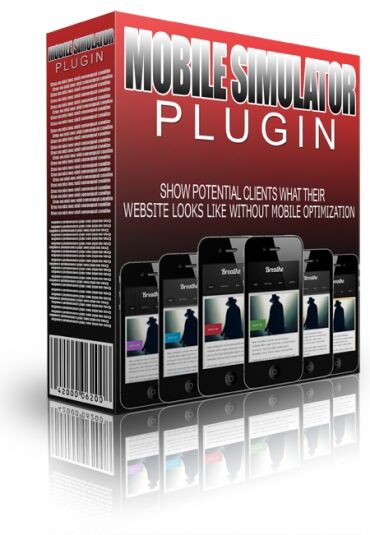 eCover representing Mobile Simulator Plugin  with Master Resell Rights